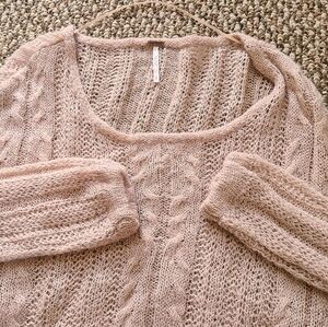 Free People S Soft Ballet Pink Sweater